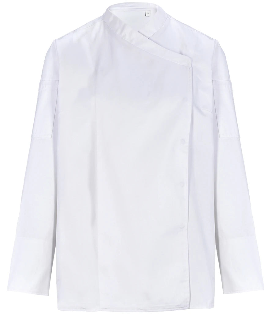 NEOBLU Ladies Long Sleeve Chef's Jacket — Optic White