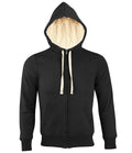 SOL'S Unisex Sherpa Hooded Jacket — Black