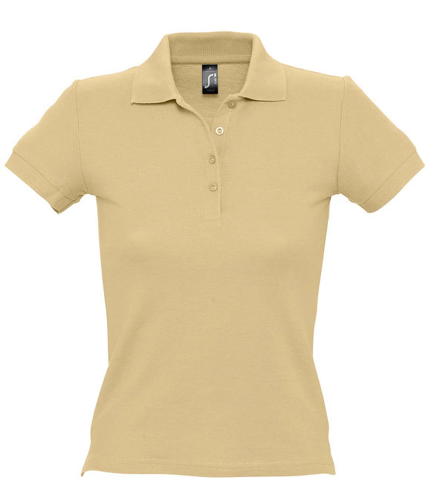 SOL'S Ladies People Cotton Piqué Polo Shirt — Sand