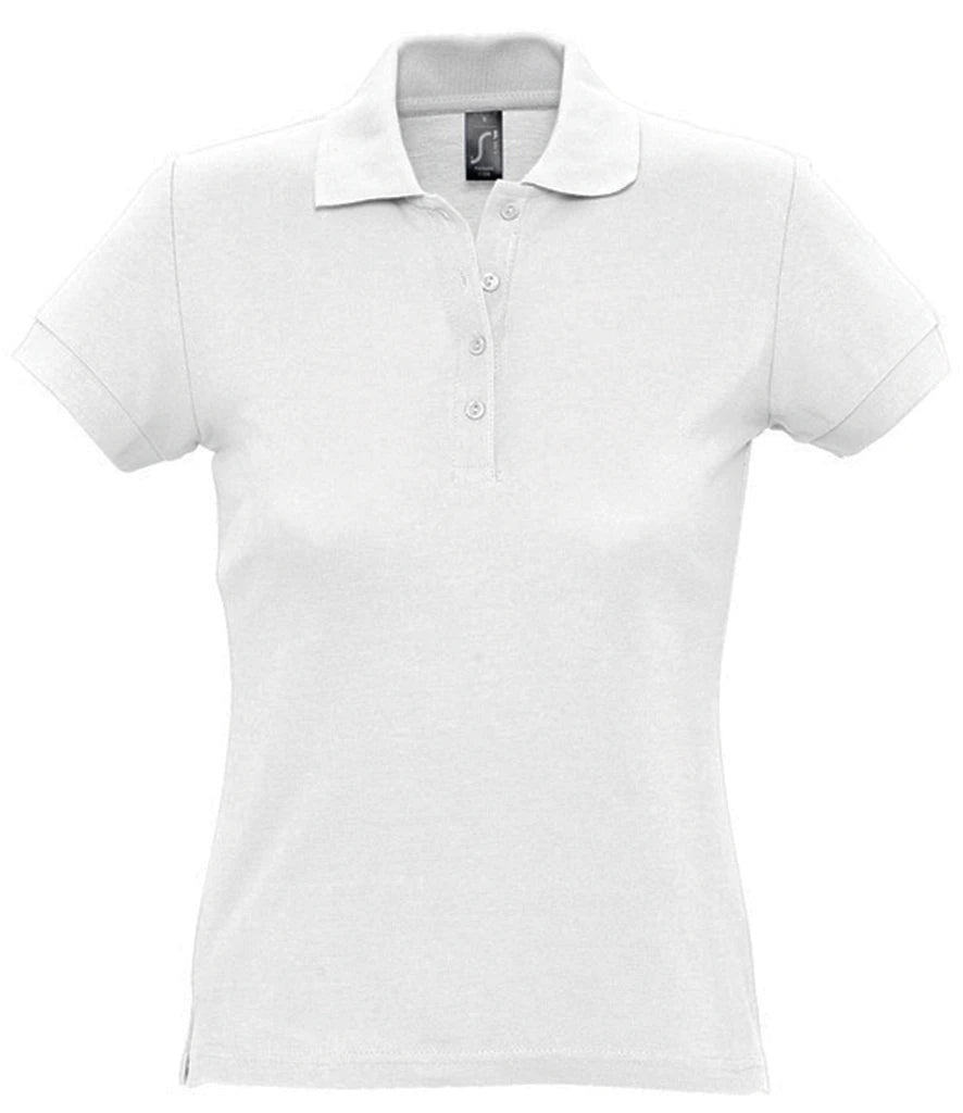 SOL'S Ladies Passion Cotton Piqué Polo Shirt — White
