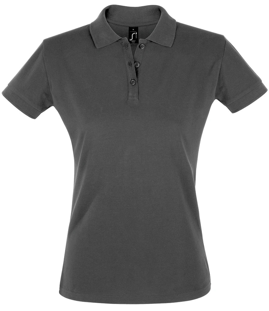 SOL'S Ladies Perfect Cotton Piqué Polo Shirt — Dark Grey