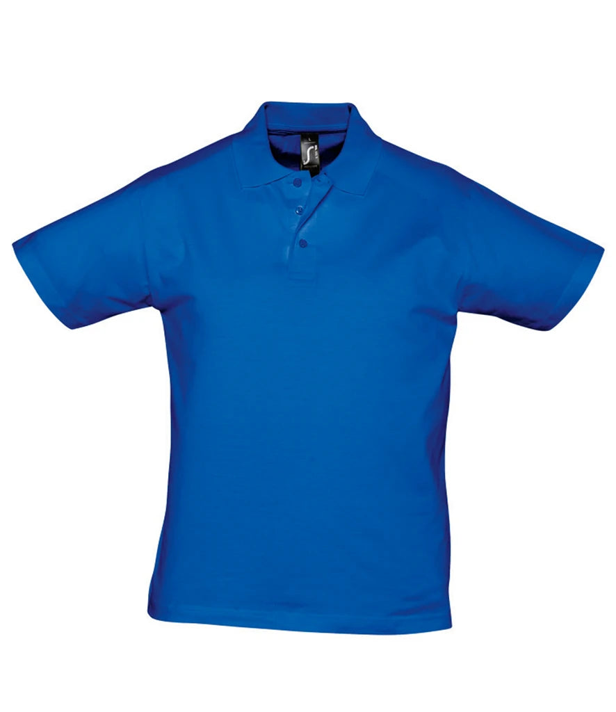 SOL'S Prescott Cotton Jersey Polo Shirt — Royal Blue