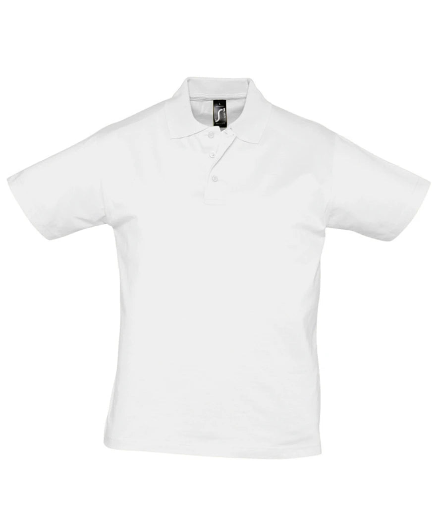 SOL'S Prescott Cotton Jersey Polo Shirt — White