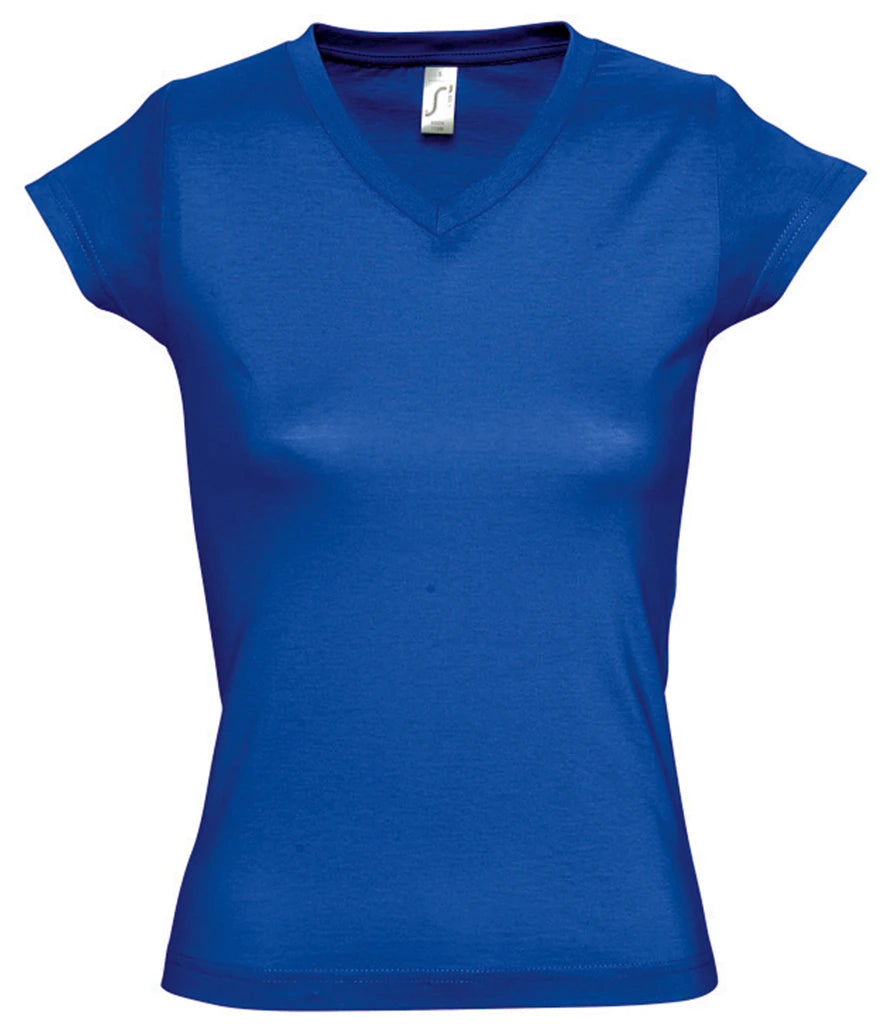 SOL'S Ladies Moon V Neck T-Shirt — Royal Blue