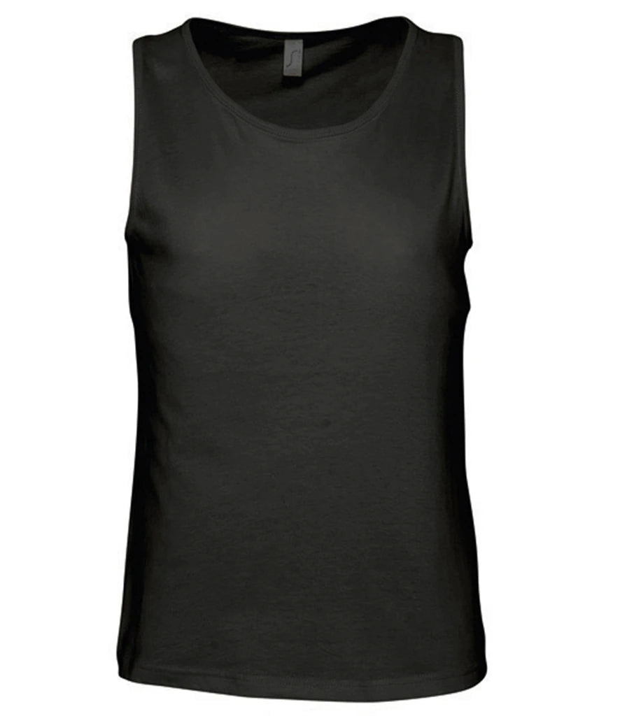 SOL'S Justin Tank Top — Deep Black