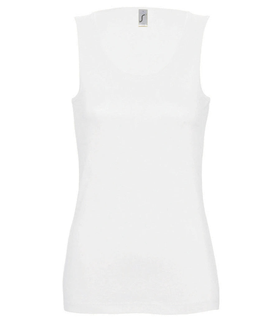 SOL'S Ladies Jane Tank Top — White