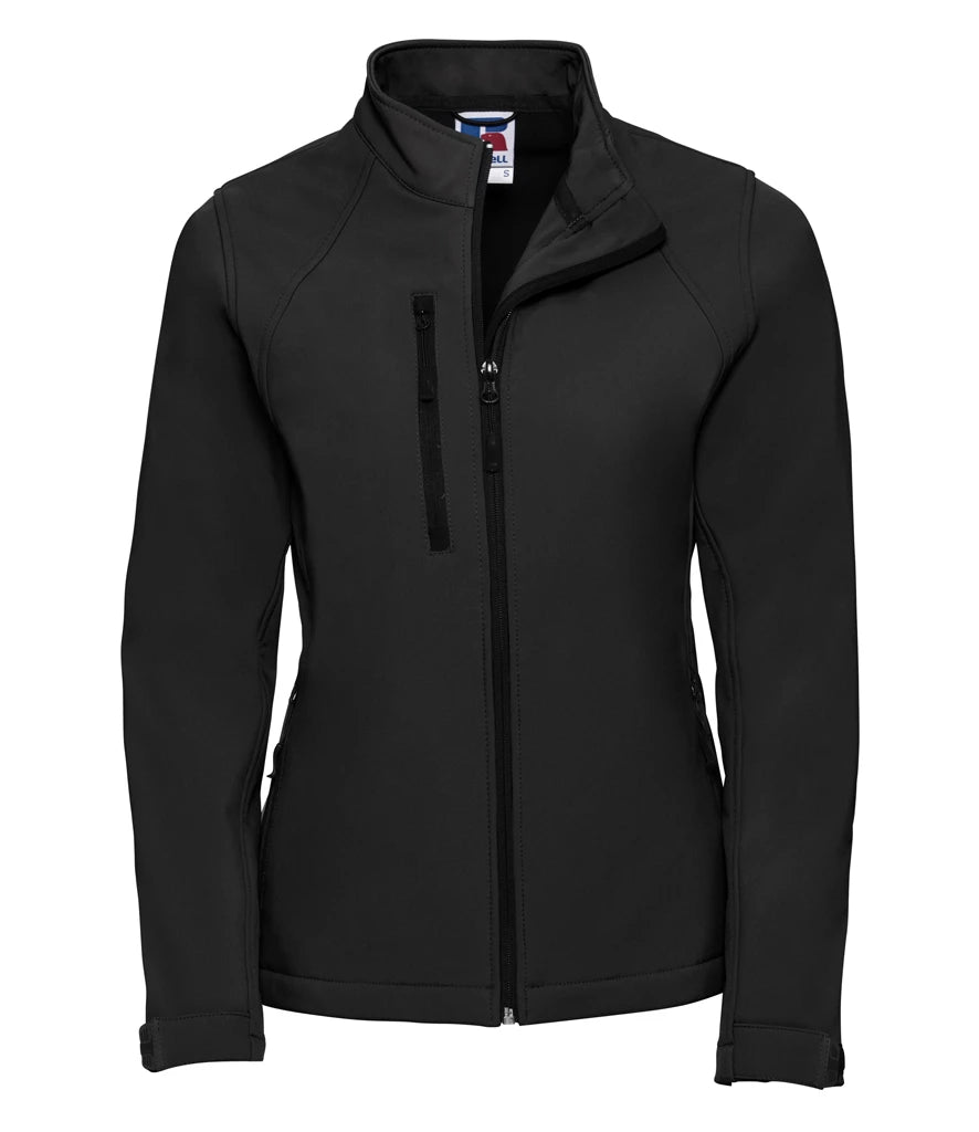 Russell Athletic Ladies Soft Shell Jacket — Black