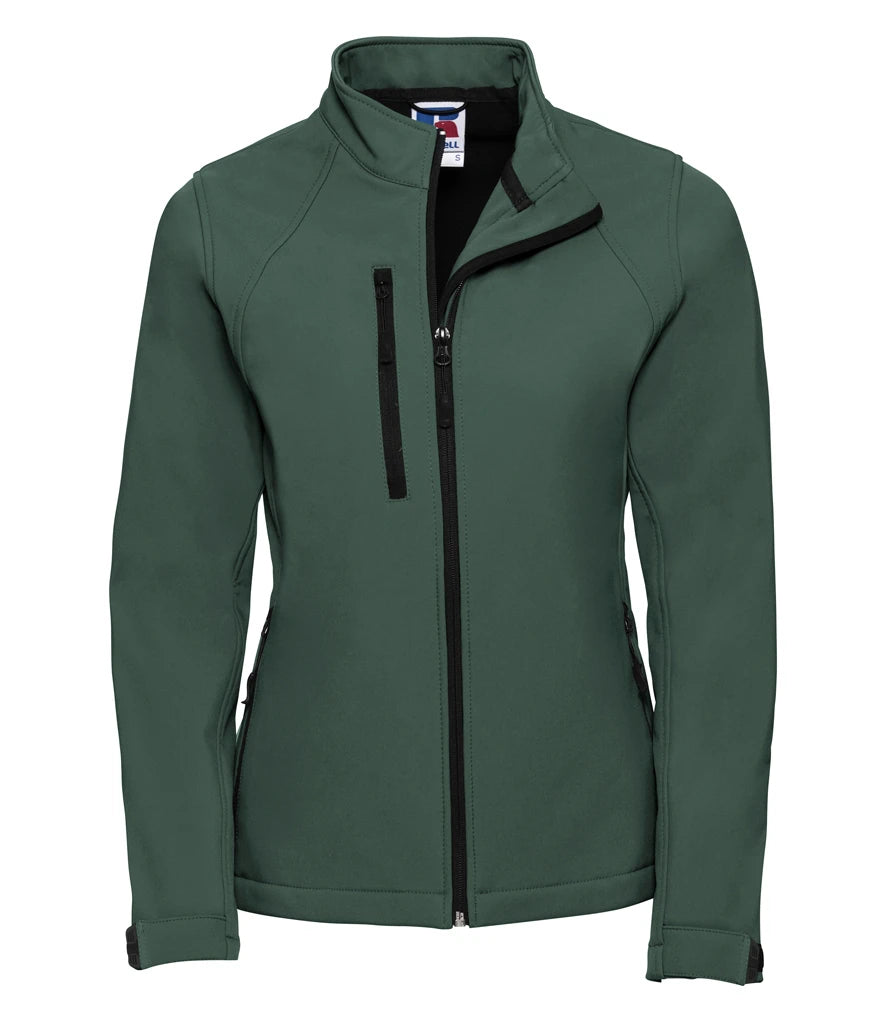 Russell Athletic Ladies Soft Shell Jacket — Bottle Green