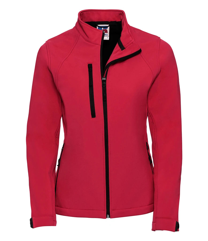 Russell Athletic Ladies Soft Shell Jacket — Classic Red