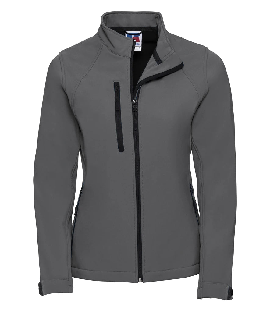 Russell Athletic Ladies Soft Shell Jacket — Titanium