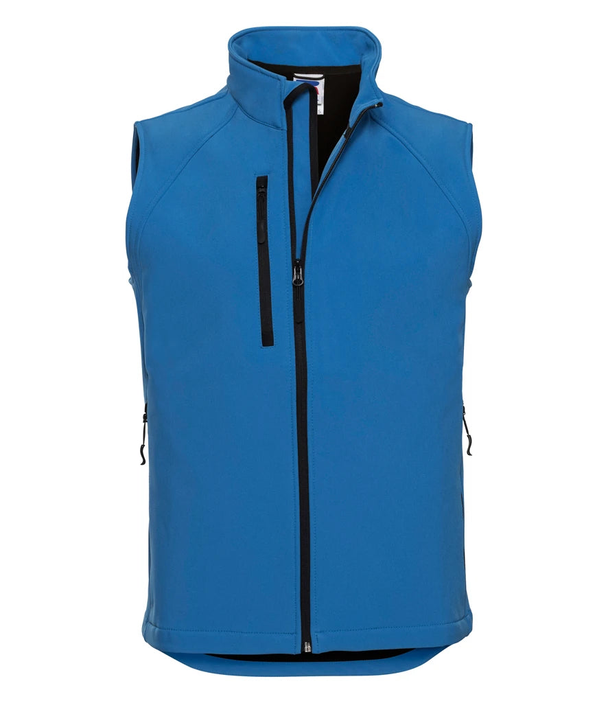 Russell Athletic Soft Shell Gilet — Azure