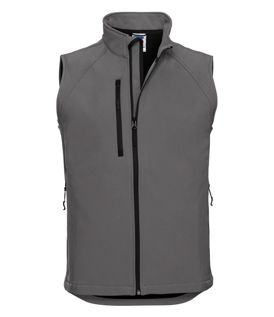 Russell Athletic Soft Shell Gilet — Titanium