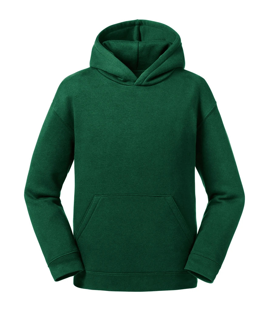 Russell Athletic Kids Authentic Hooded Sweatshirt — Bottle Green