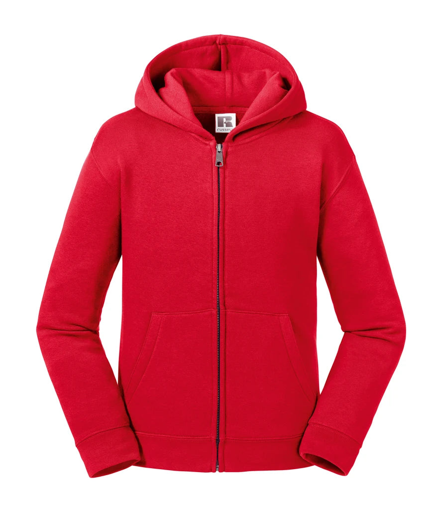 Russell Athletic Kids Authentic Zip Hooded Sweatshirt — Classic Red