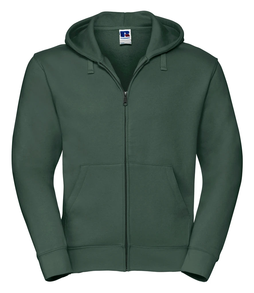 Russell Athletic Authentic Zip Hooded Sweatshirt — Bottle Green