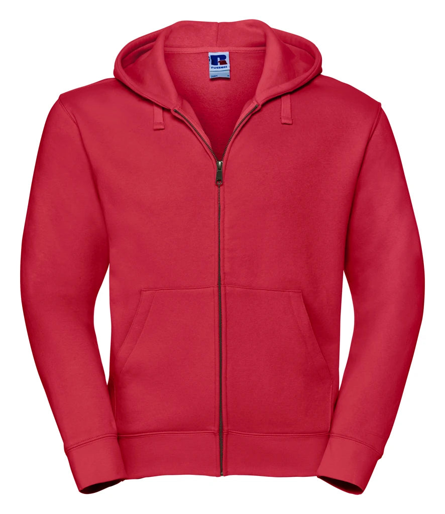 Russell Athletic Authentic Zip Hooded Sweatshirt — Classic Red