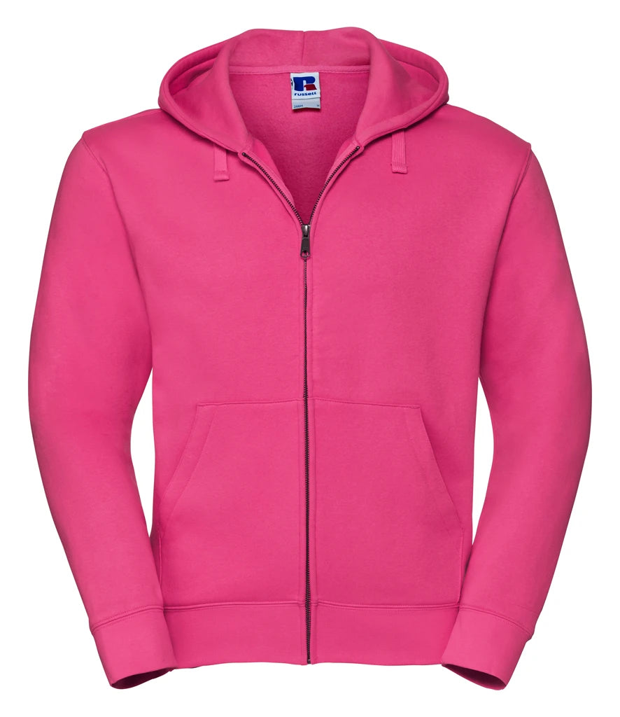 Russell Athletic Authentic Zip Hooded Sweatshirt — Fuchsia