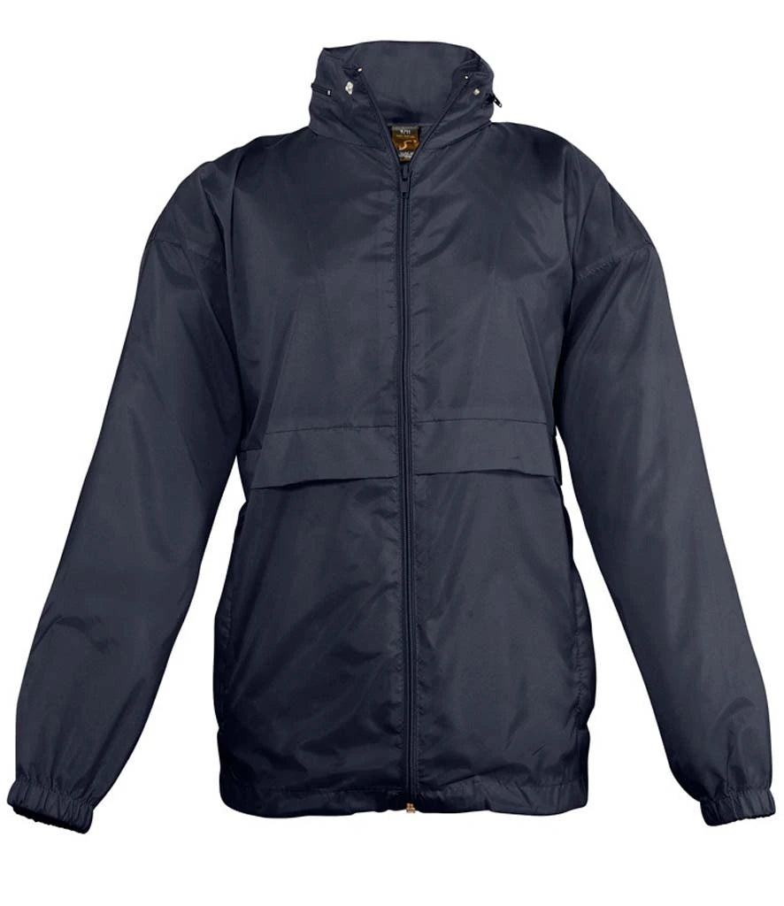 SOL'S Kids Surf Windbreaker Jacket — Navy