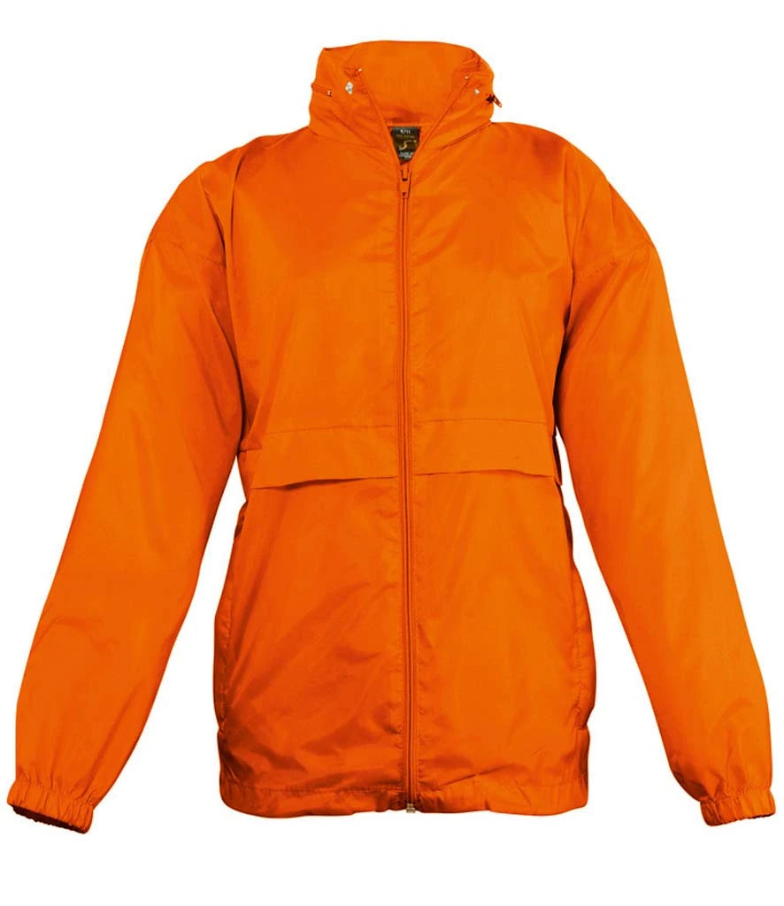 SOL'S Kids Surf Windbreaker Jacket — Orange