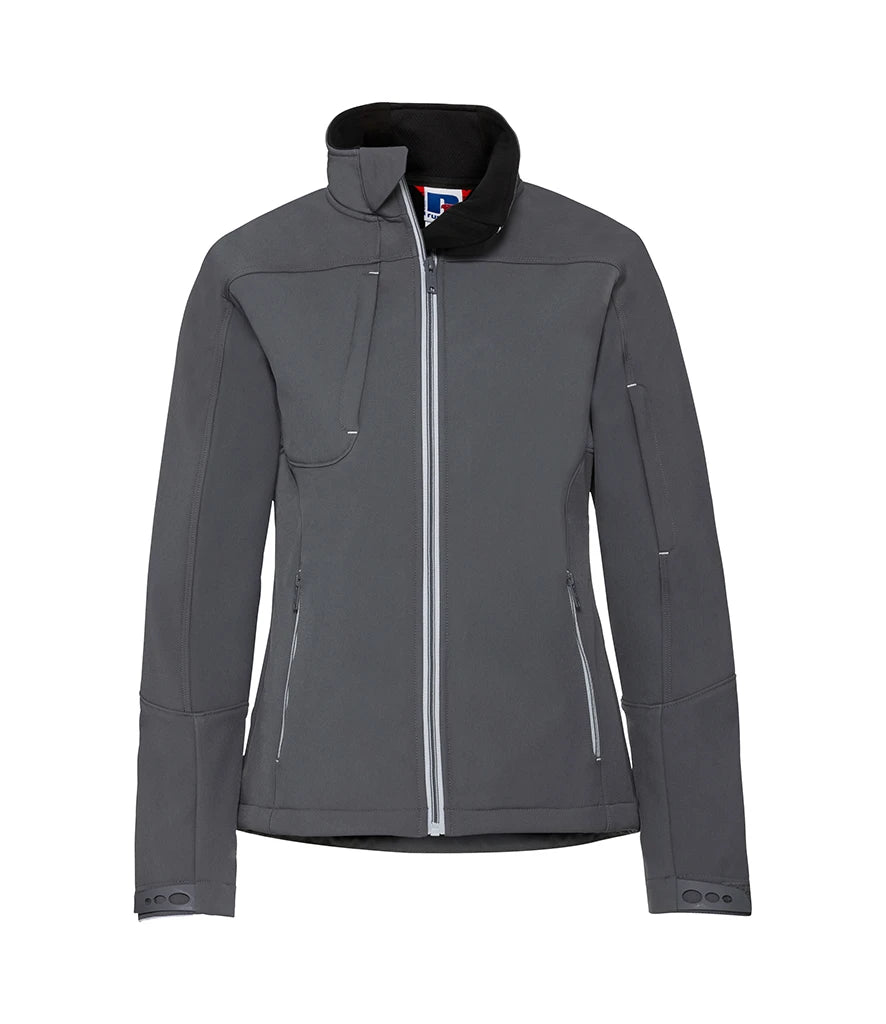 Russell Athletic Ladies Bionic Soft Shell Jacket — Iron