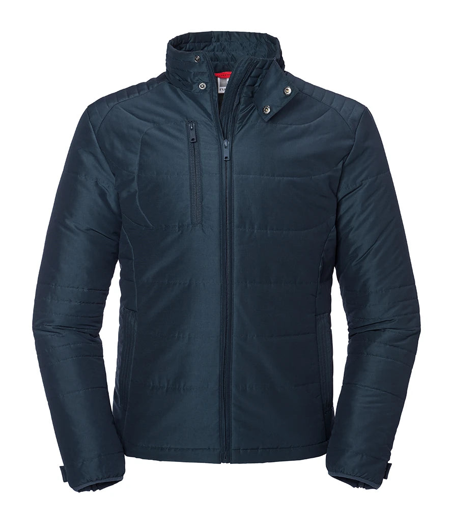 Russell Athletic Cross Padded Jacket — French Navy