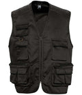 SOL'S Wild Waistcoat — Black