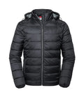 Russell Athletic Hooded Nano Padded Jacket — Black