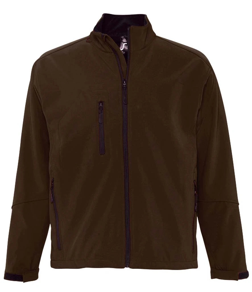 SOL'S Relax Soft Shell Jacket — Dark Chocolate