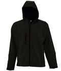 SOL'S Replay Hooded Soft Shell Jacket — Black