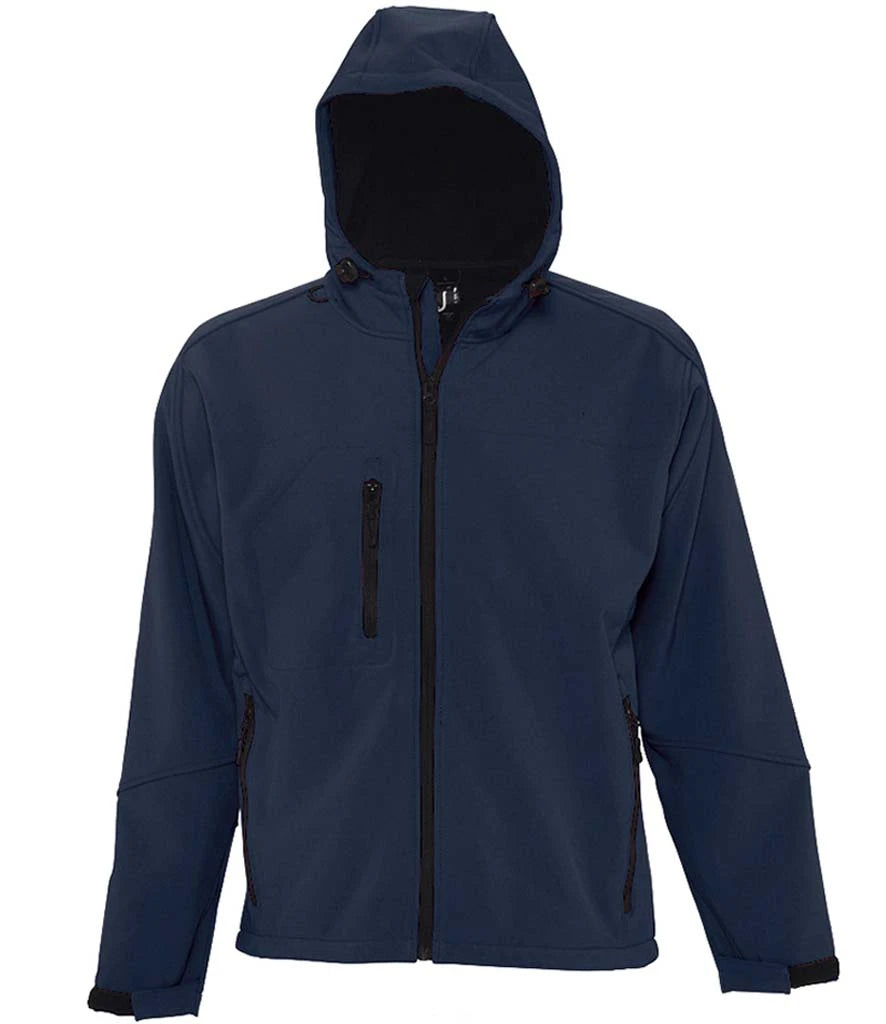 SOL'S Replay Hooded Soft Shell Jacket — French Navy