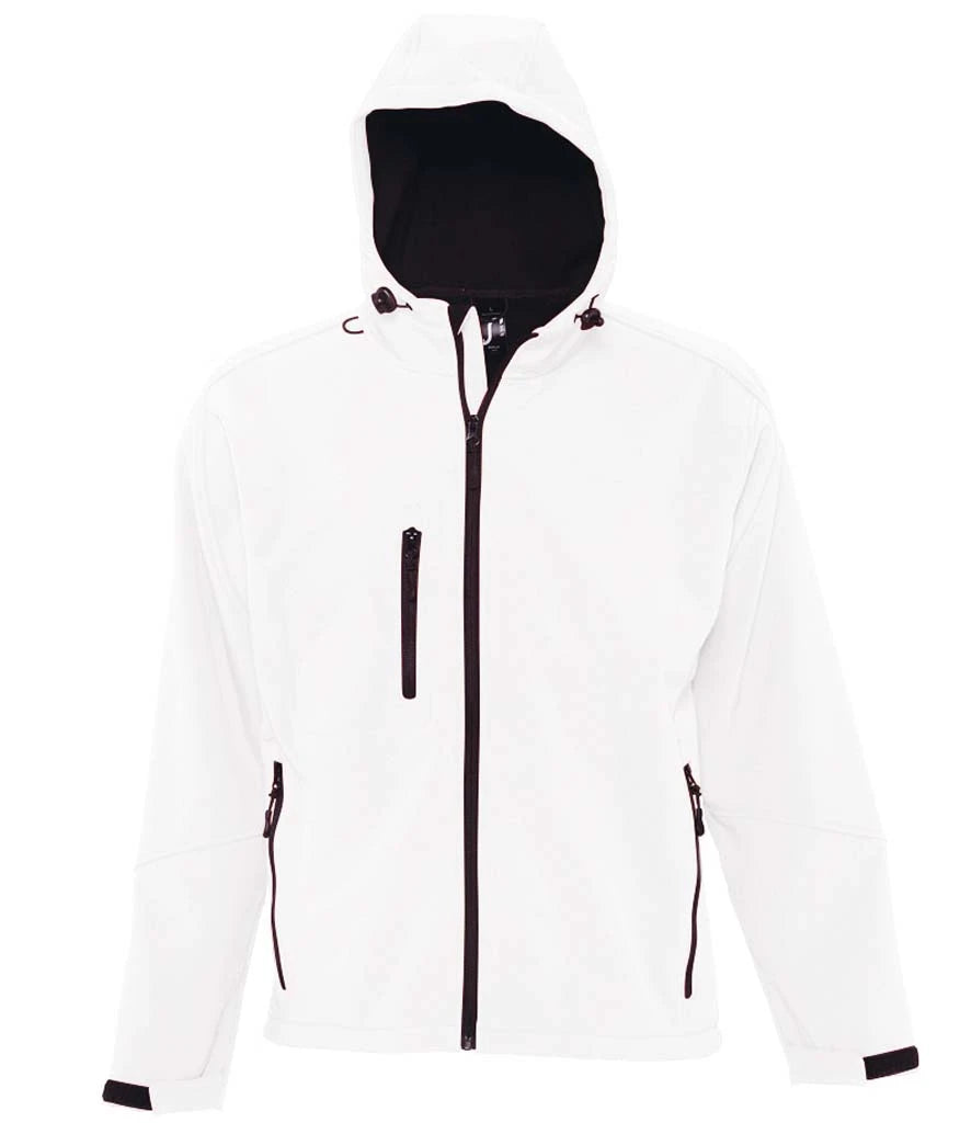 SOL'S Replay Hooded Soft Shell Jacket — White