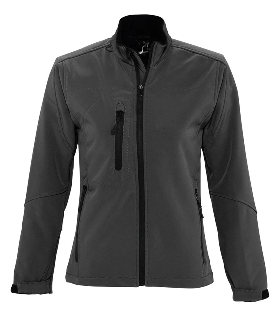 SOL'S Ladies Roxy Soft Shell Jacket — Charcoal