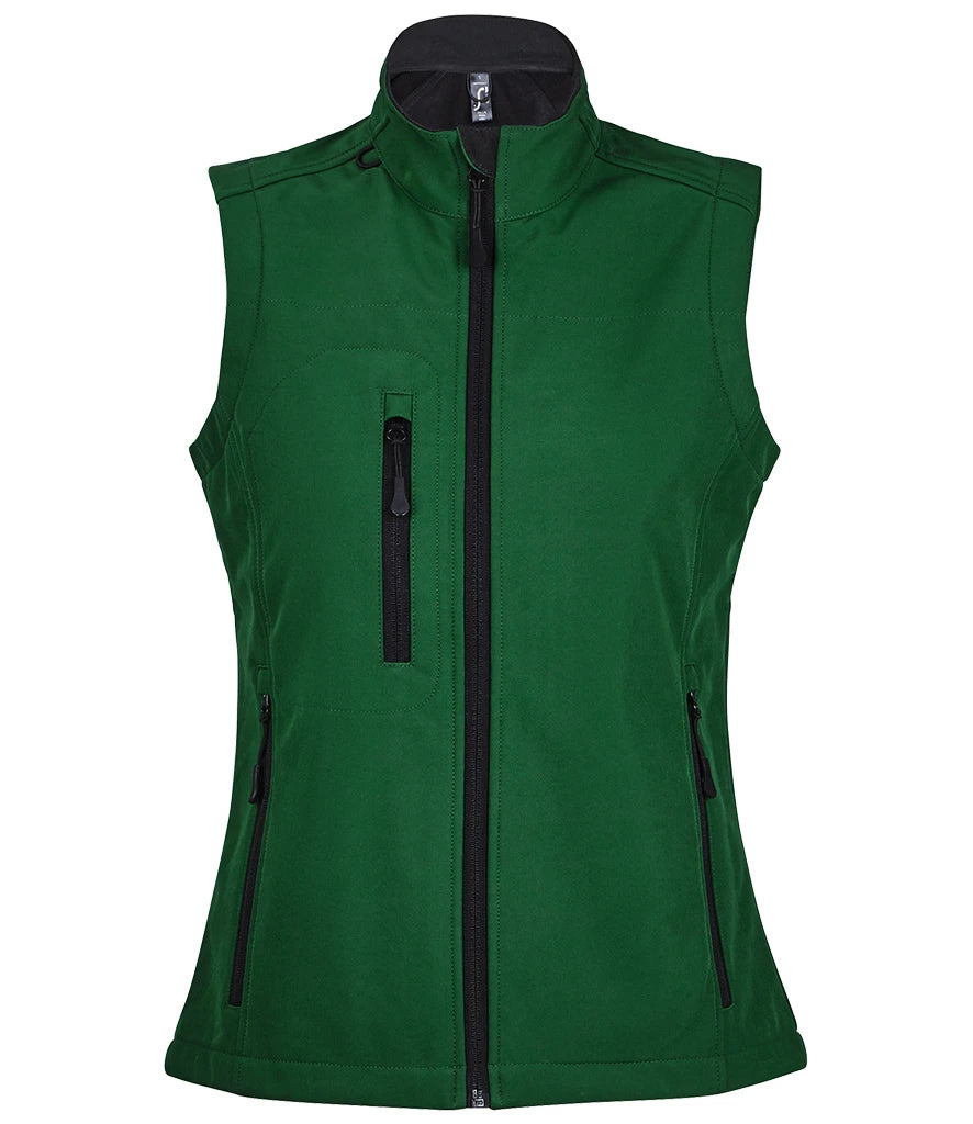 SOL'S Ladies Rallye Soft Shell Bodywarmer — Bottle Green