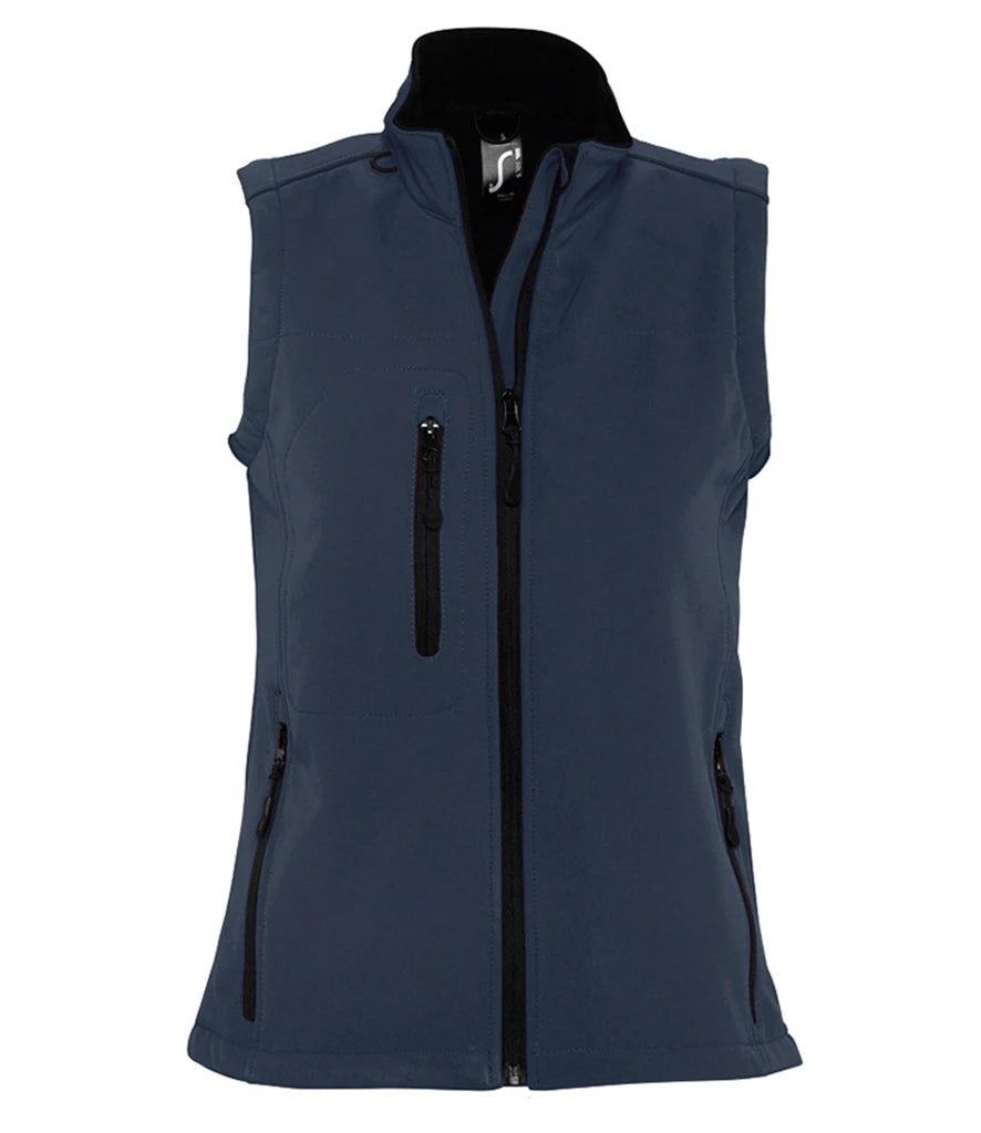 SOL'S Ladies Rallye Soft Shell Bodywarmer — French Navy