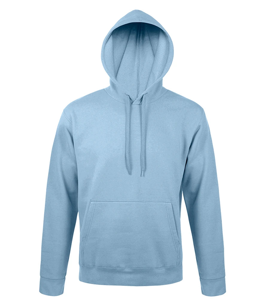 SOL'S Snake Hooded Sweatshirt in Sky Blue, front view