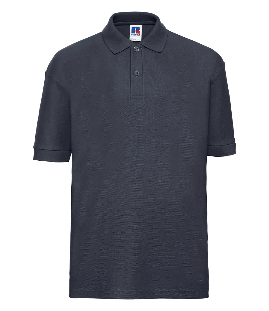 Russell Athletic Kids Poly/Cotton Piqué Polo Shirt — French Navy
