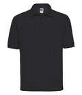 Russell Athletic Poly/Cotton Piqué Polo Shirt — Black