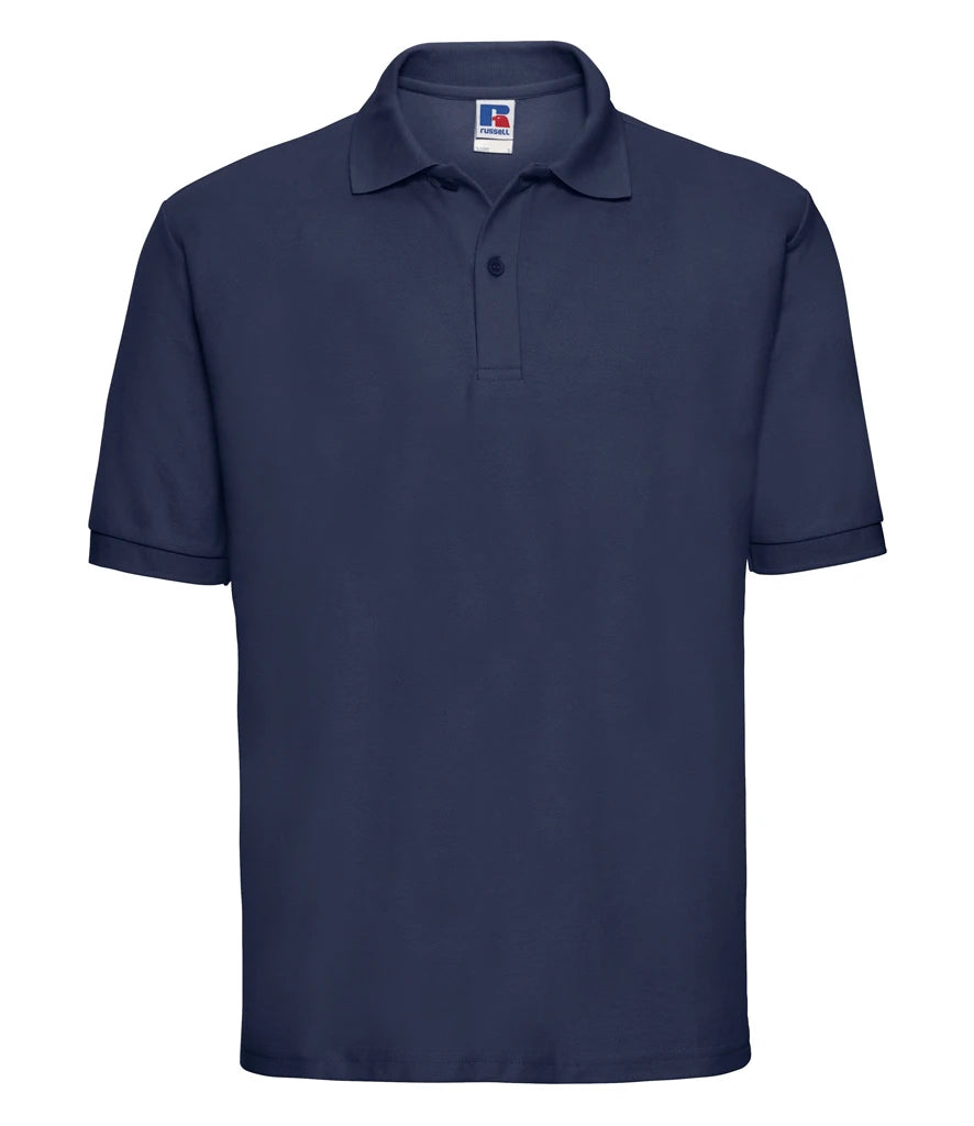 Russell Athletic Poly/Cotton Piqué Polo Shirt — French Navy