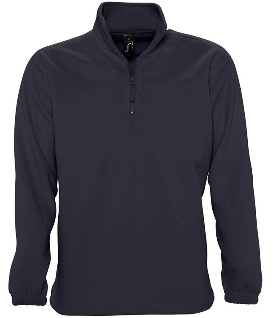 SOL'S Ness Zip Neck Fleece — Charcoal