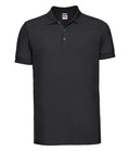 Russell Athletic Stretch Piqué Polo Shirt — Black