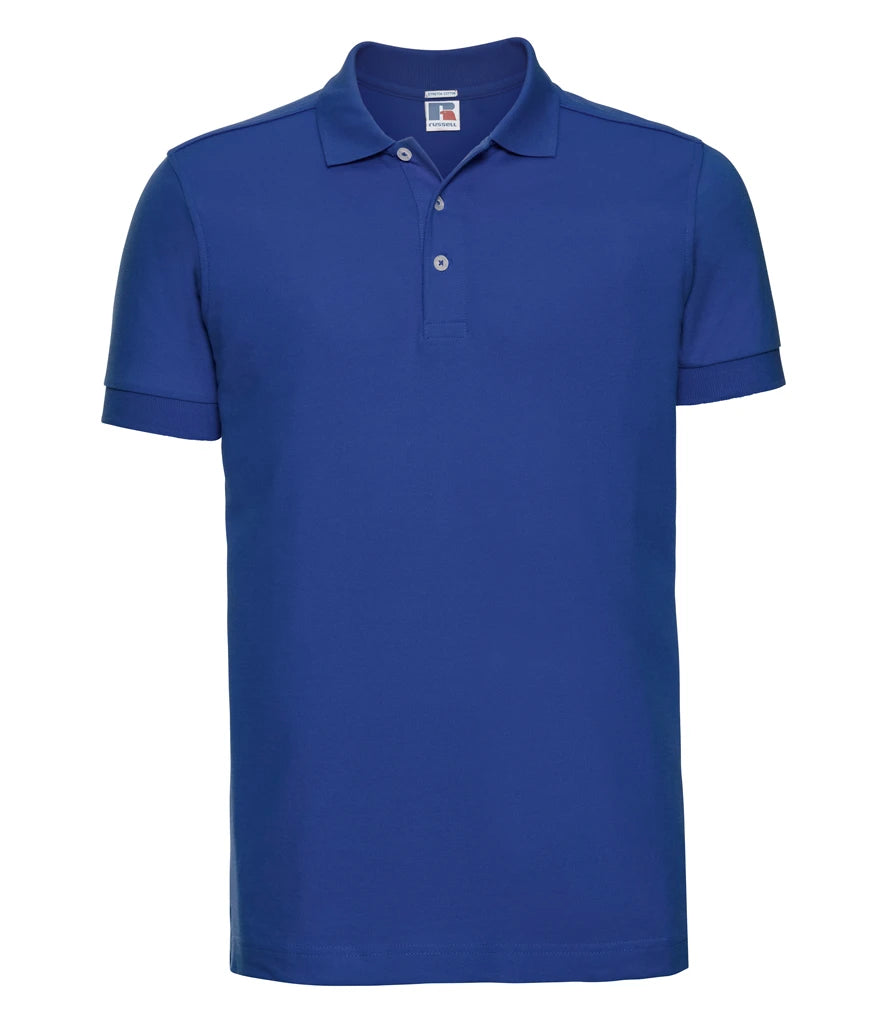 Russell Athletic Stretch Piqué Polo Shirt — Bright Royal