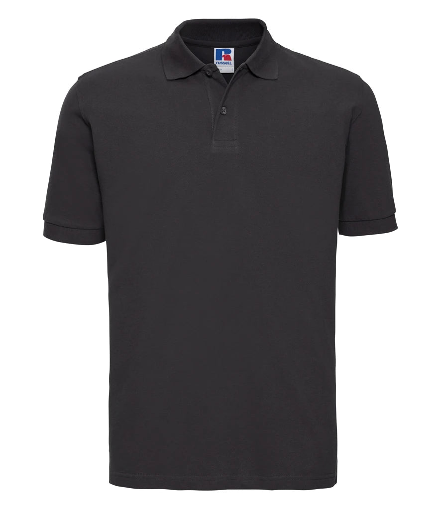 Russell Athletic Classic Cotton Piqué Polo Shirt — Black