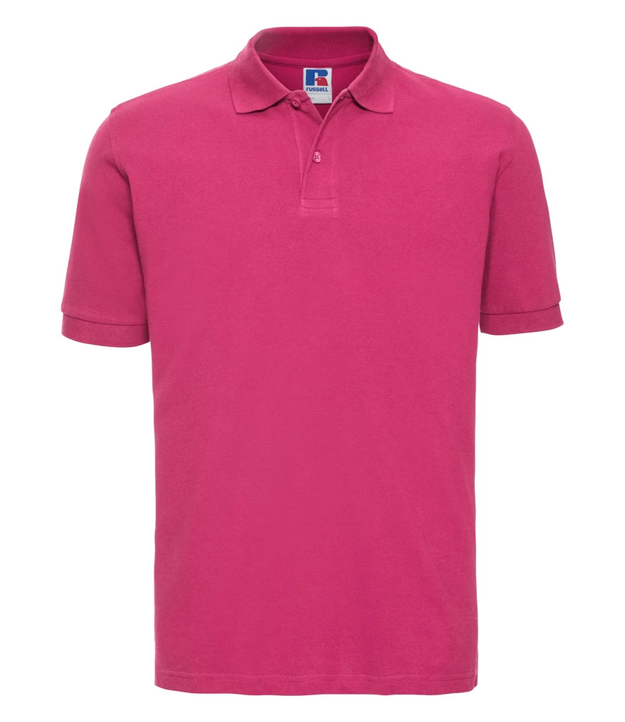 Russell Athletic Classic Cotton Piqué Polo Shirt — Fuchsia