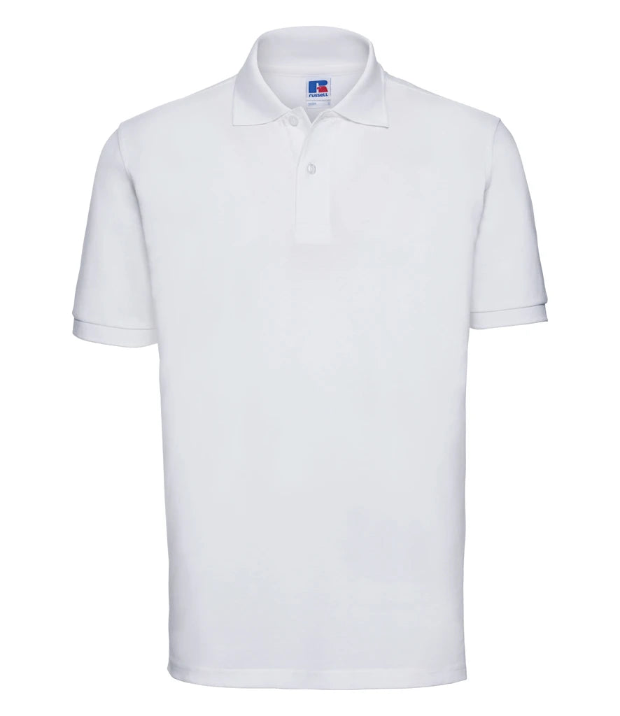Russell Athletic Classic Cotton Piqué Polo Shirt — White