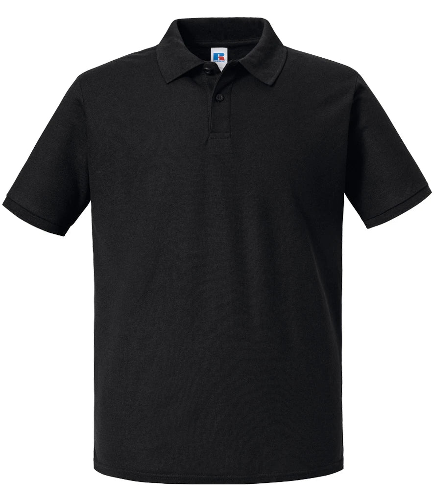 Russell Athletic Piqué Polo Shirt — Black