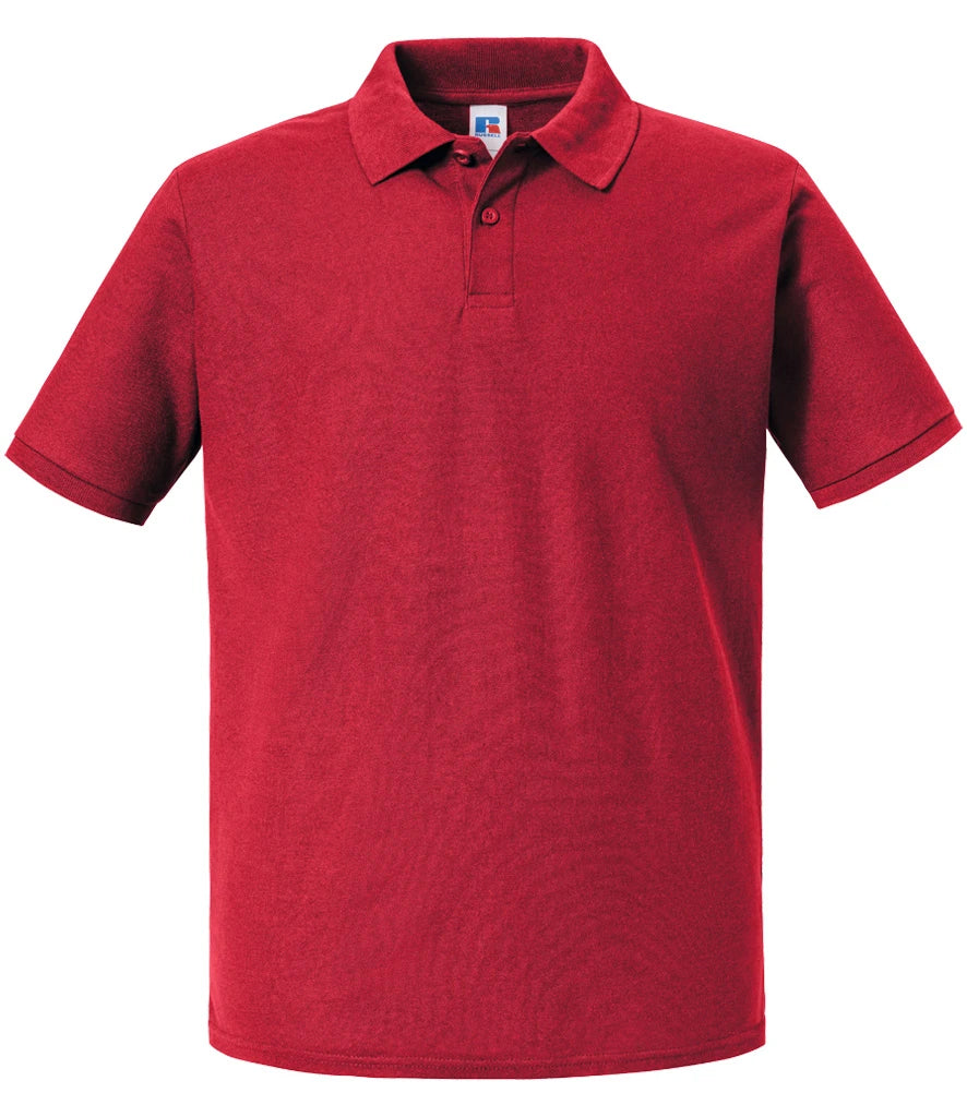 Russell Athletic Piqué Polo Shirt — Classic Red