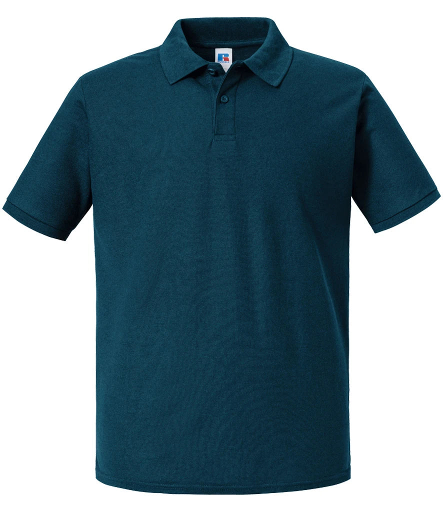 Russell Athletic Piqué Polo Shirt — Petrol Blue
