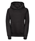 Russell Athletic Kids Hooded Sweatshirt — Black