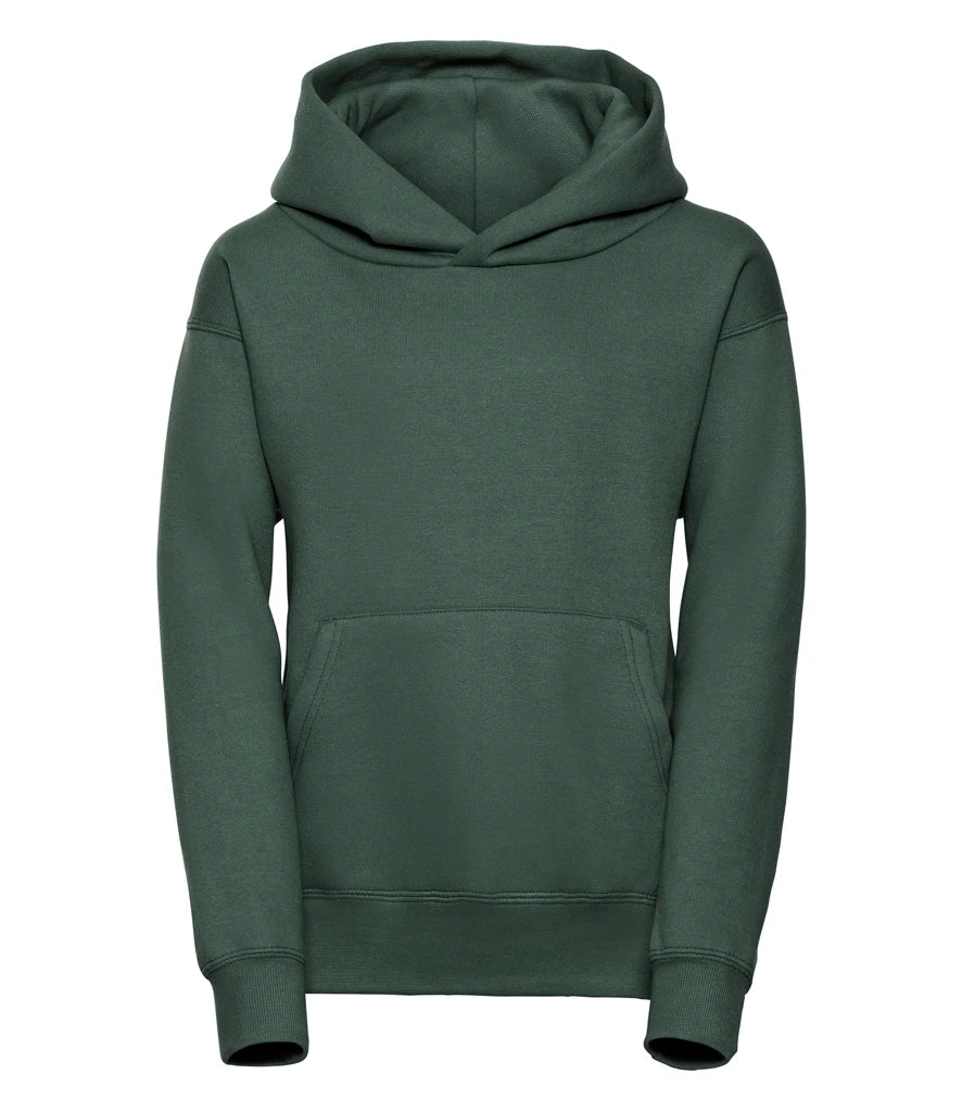 Russell Athletic Kids Hooded Sweatshirt — Bottle Green