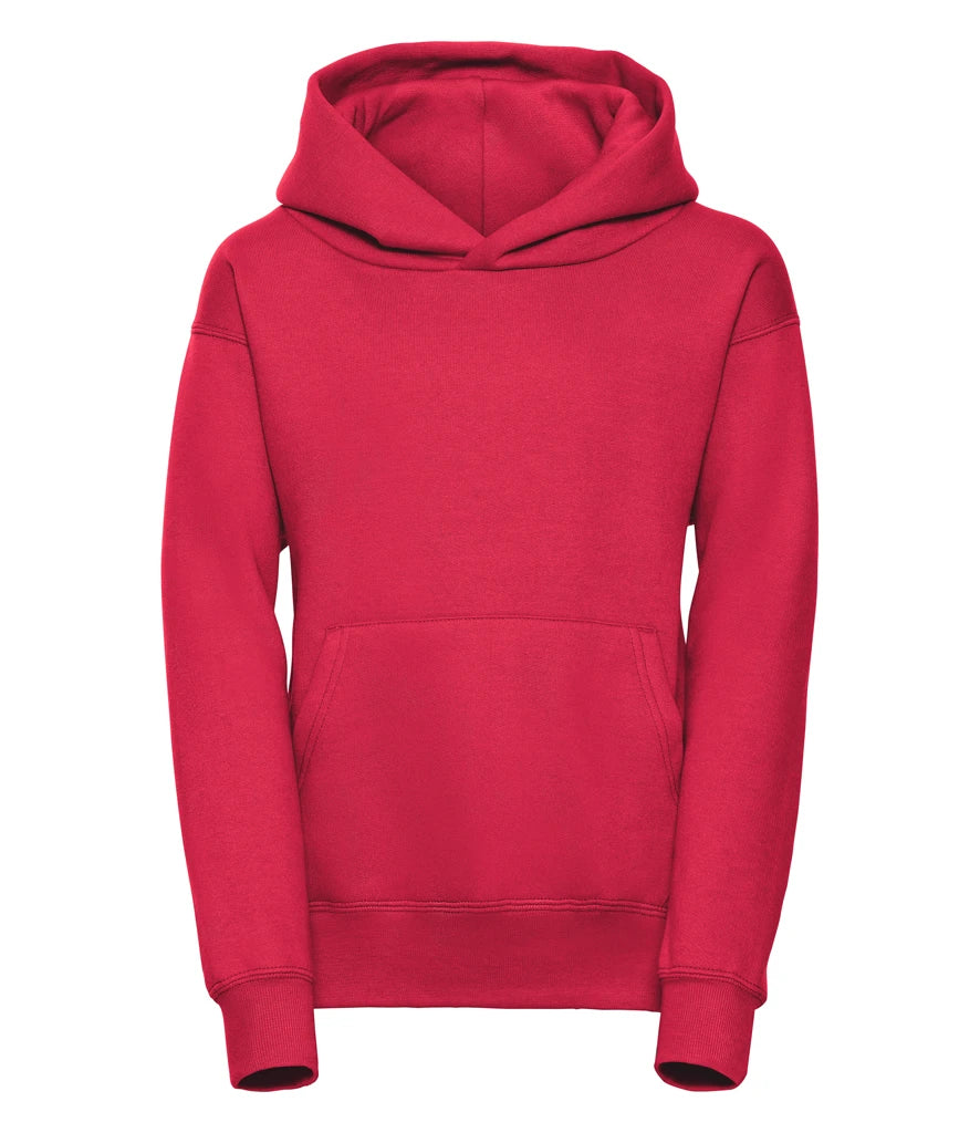 Russell Athletic Kids Hooded Sweatshirt — Classic Red